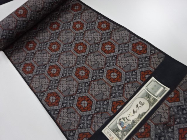 JAPANESE KIMONO / ANTIQUE ENSEMBLE BOLT / SILK / TSUMUGI